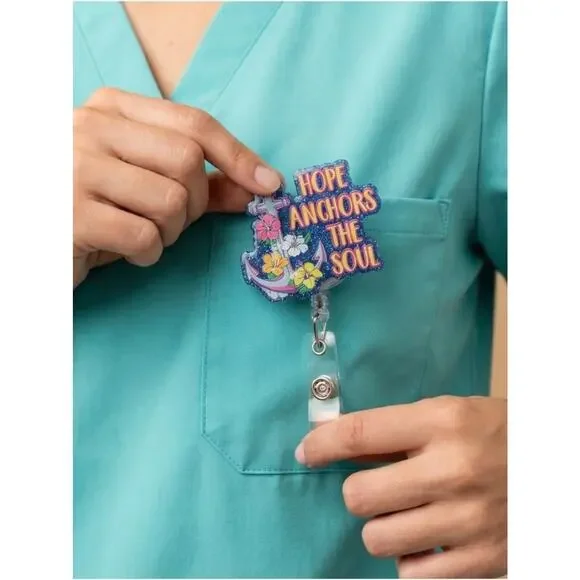 4 Simply Southern Badge reels. Features 'Hope Anchors the Soul' text. Love. - Picture 2 of 8